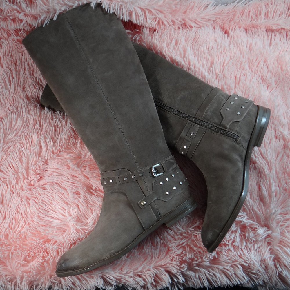 Nine West Suede Leather Riding Boots OBO